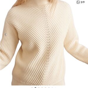 Marine Layer Soft Cream Turtleneck Sweater